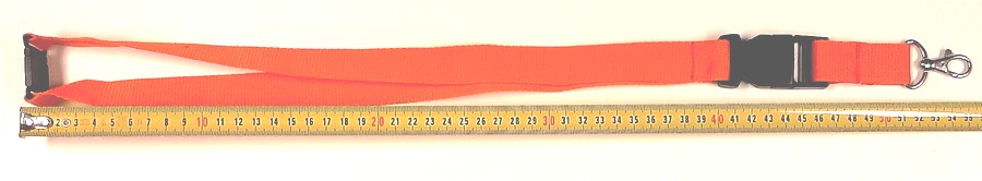Lanyard safty Oranje onbedrukt laatste 200 